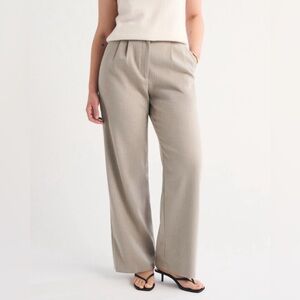 Abercrombie & Fitch Wide Leg Tan Pants